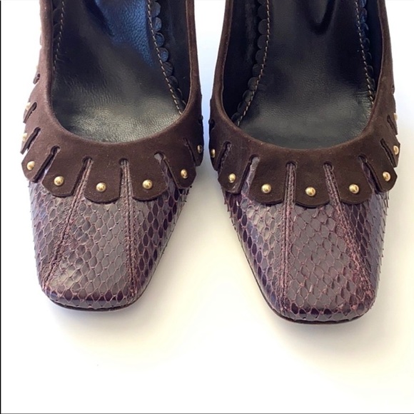 Yves Saint Laurent Snake Studded Pumps Size EU 40 - Picture 4 of 11